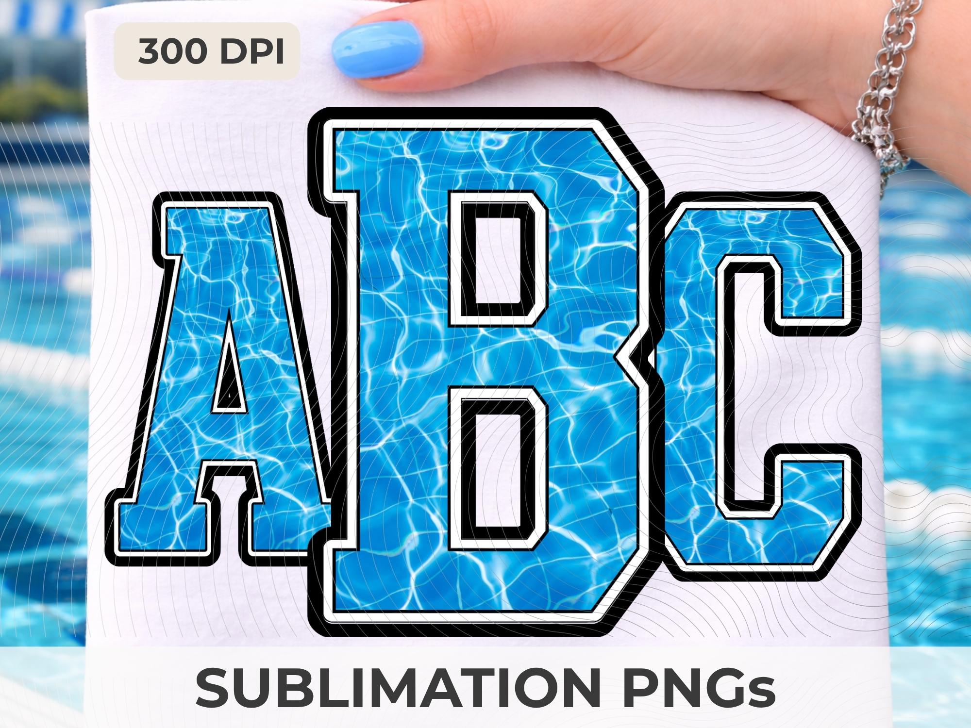 Realistic Swimming Pool Alphabet PNG, Water Letters Numbers, Sports ...
