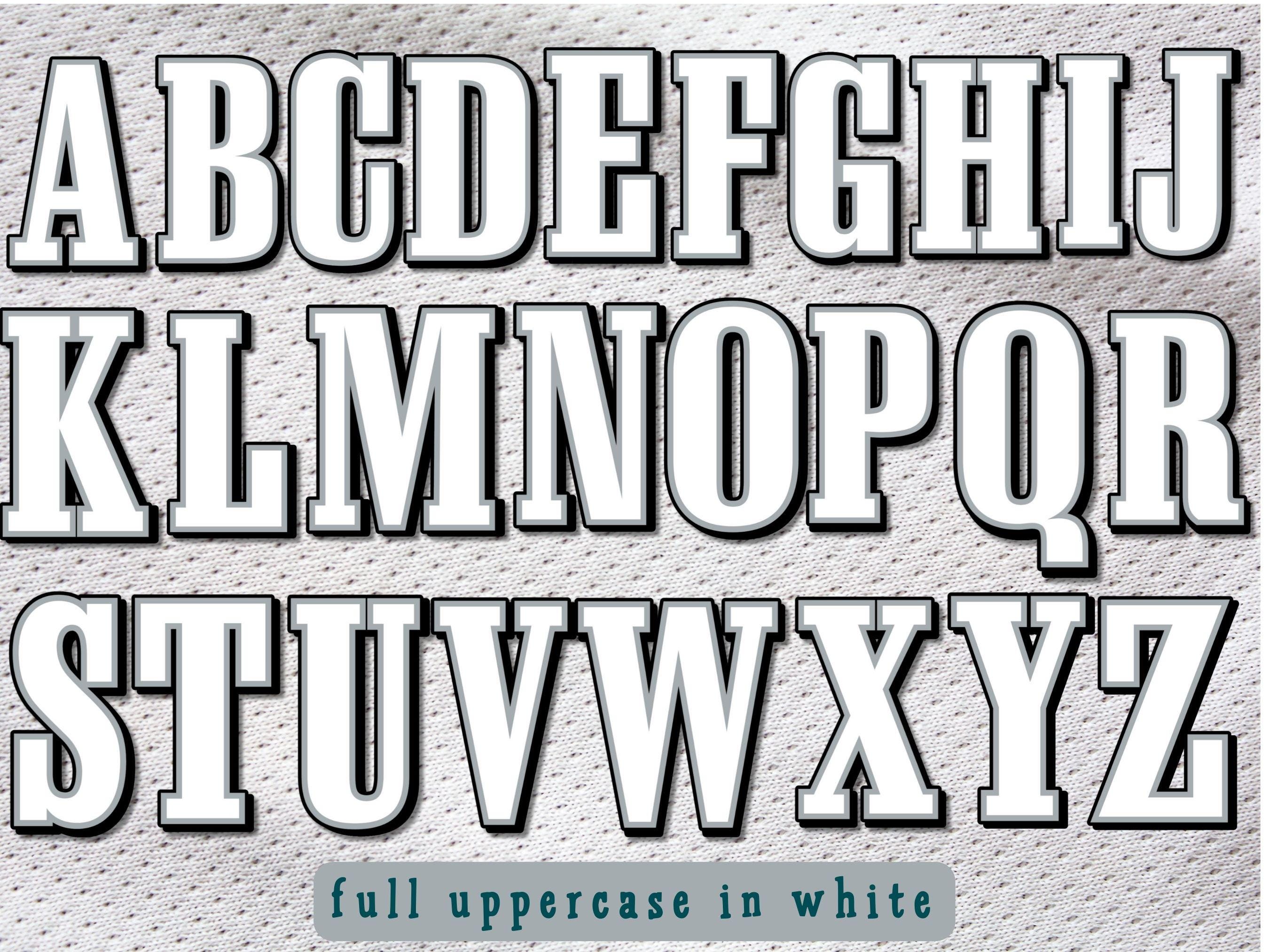 Philadelphia Eagles Font: Football Jersey Letters PNG (digital Download ...