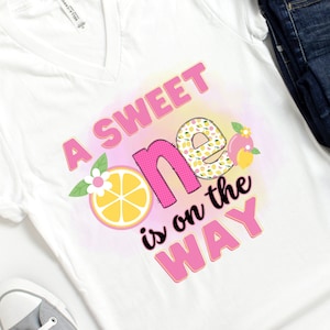Pink Lemonade Baby Shower Iron On Transfer - PNG - Print On Demand - T-shirts - Heat Press - Download - Citroenen & Bloemen Baby Shower Thema