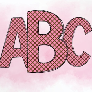 Baby Pink Waffle Cone Alphabet Set PNG, Scrapbooking, Elaboración, Hierro encendido, Impresión, Letras digitales, Letras de helado, Cono con, Carta de verano