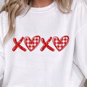 San Valentino XOXO PNG, Design a sublimazione per trasferimenti a caldo, Stampa su richiesta, Pressa a caldo, Sublimazione di cuori di San Valentino PNG