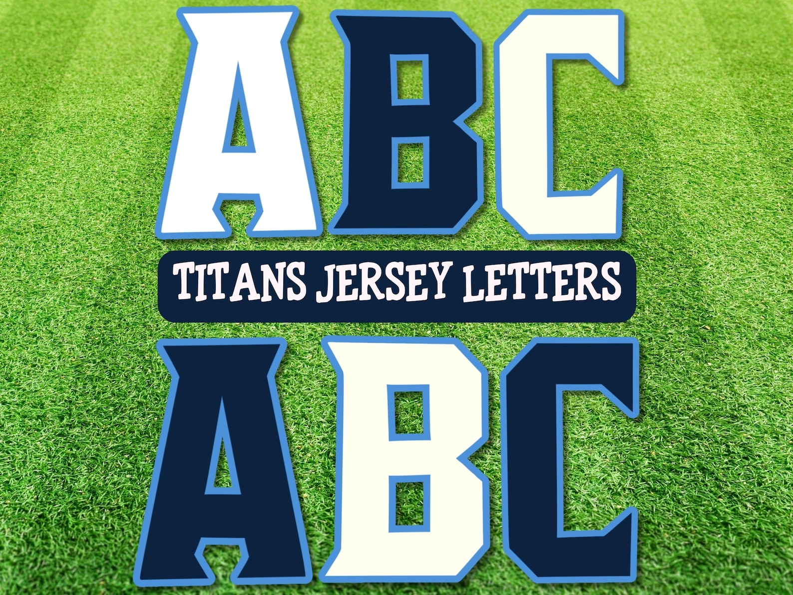 Tennessee Titans Jersey Alphabet PNG: Sports Team Letters (digital ...