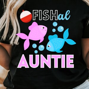 Design par sublimation de sexe de pêche de tante PNG pour le transfert de fer, HTV, presse à chaud, design de révélation de sexe de poisson-he ou de poisson-chemise, tante