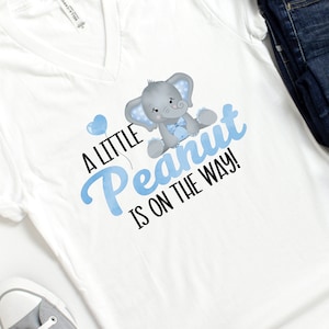 Kleine Erdnuss auf dem Weg Aufbügeln - PNG - Print On Demand - T-Shirts - Transferpresse - Herunterladen - Junge Elefant Baby Shower Theme