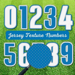 Football Jersey Numbers: Detroit Font PNG (Digital Download)