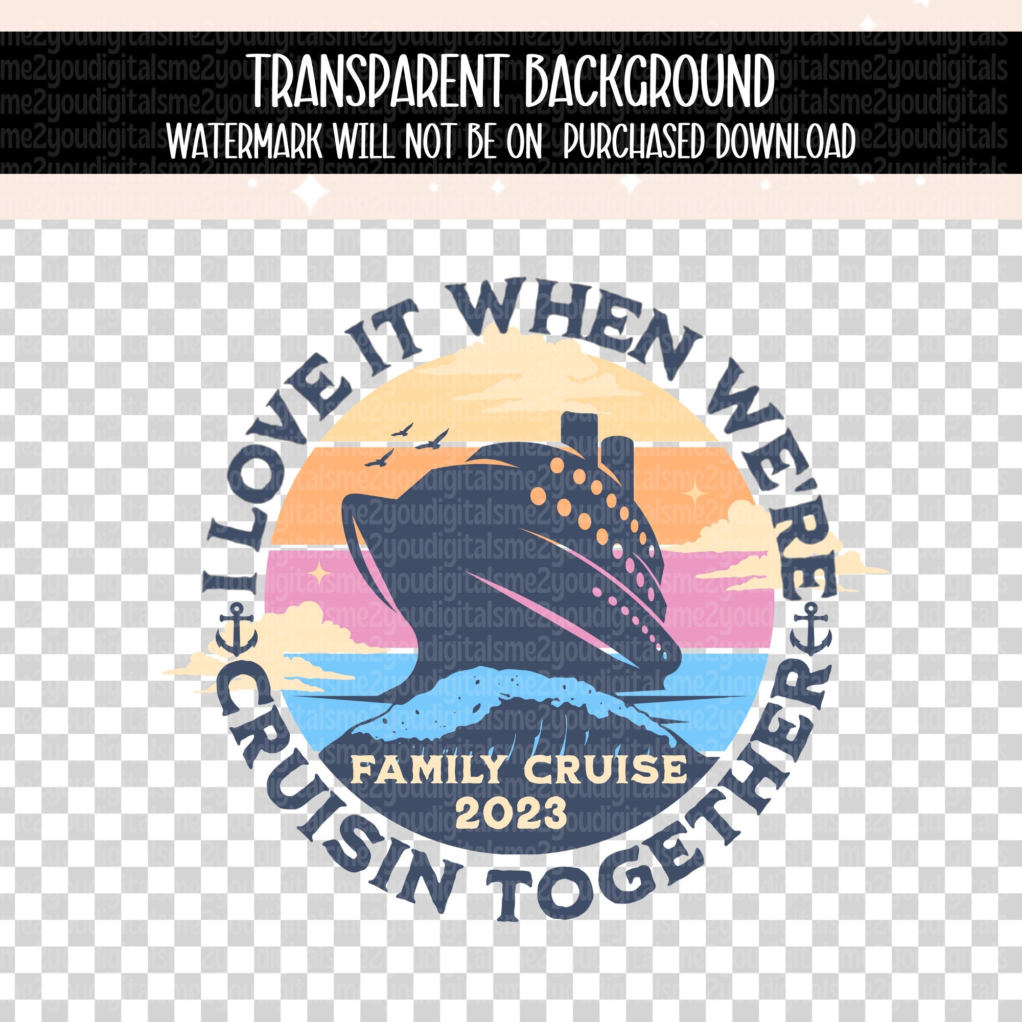 Family Cruise Iron on Transfer Sublimation PNG Print on Etsy