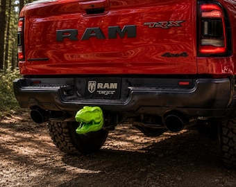 T Rex Dinosaur Cover Ball Head 50 mm Towbar Protective Cap Coupling Cap Dodge RAM TRX Gift Idea Car Towbar Cap