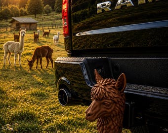 Copertura per gancio di traino in alpaca, copertura per gancio di traino, testa a sfera da 50 mm, tappo per testa a sfera, tappo protettivo per caravan/camper, idea regalo, tappo per gancio di traino per auto