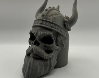 Skull Viking Viking Horns AHK Cover Ball Head Protective Cap Trailer Hitch Cover
