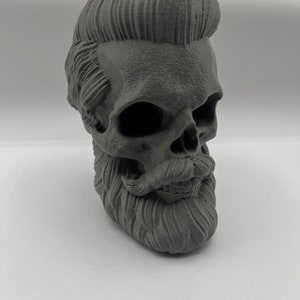 Cubierta de cabeza esférica AHK con barba de Bart y calavera de barbero Cubierta de enganche de remolque