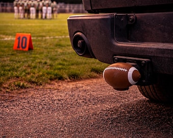 American Football Towbar Cover 50 mm NFL Sport Premium Protective Cap Ball Head Towbar Car Trailer Caravan Accessory Gift Idea