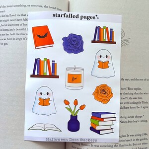 Halloween Books DECO stickers | Bookish | Book Merch | Book Gift | Bookish Gift | Gifts for Readers | Book Club