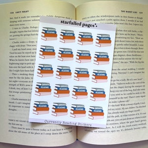 Currently Reading Stickers | Bookish | Book Merch | Book Gift | Bookish Gift | Gifts for Readers | Book Club | Book Stickers