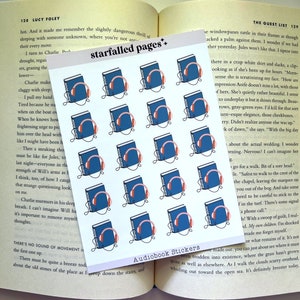 Audiobook Stickers | Bookish | Book Merch | Book Gift | Bookish Gift | Gifts for Readers | Book Club | Book Stickers