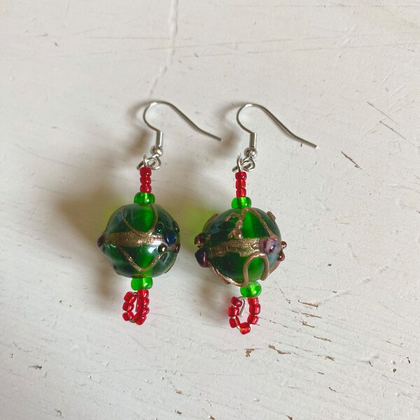 Boucles d’oreilles à grosse perle (2)