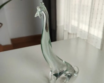 Mini figurita cristal murano jirafa / cristal murano italia coleccion