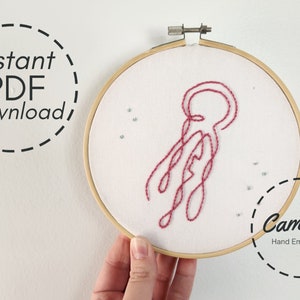 Jellyfish Hand Embroidery Pattern