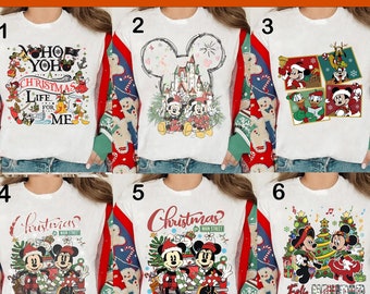 Walt Disney World Christmas DTF Transfer,Disneyworld Christmas DTF Transfer Ready to Press, Retro Disney Christmas DTF,Family Christmas 2024