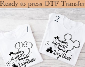 Mickey and Minnie Mouse 'Magical Memories' DTF Transfer