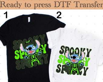 Disney Stitch Spooky Season Dtf transfer,Lilo and Stitch Halloween Trick or treat Dtf transfer,Disney Family Spooky Season Trip Dtf transfer