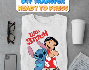 Lilo and Stitch Heat DTF Transfer, Disney Stitch and Friend Lilo Heat Transfer Ready to Press, Disneyland DTF, Disneyland DTF Gang Sheet