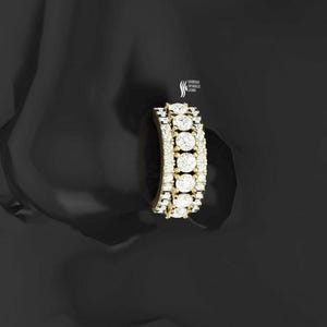 Lab Diamond Nose Ring hoop / lab diamond cartilage conch helix hoop / diamond huggie ear hoop clicker / lab diamond rook daith piercing hoop