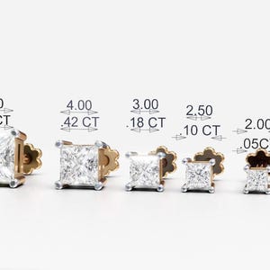 Lab diamond labret nose pin ear post / lab diamond helix conch daith post internally threaded nose pin / diamond gold nose pin nose piercing