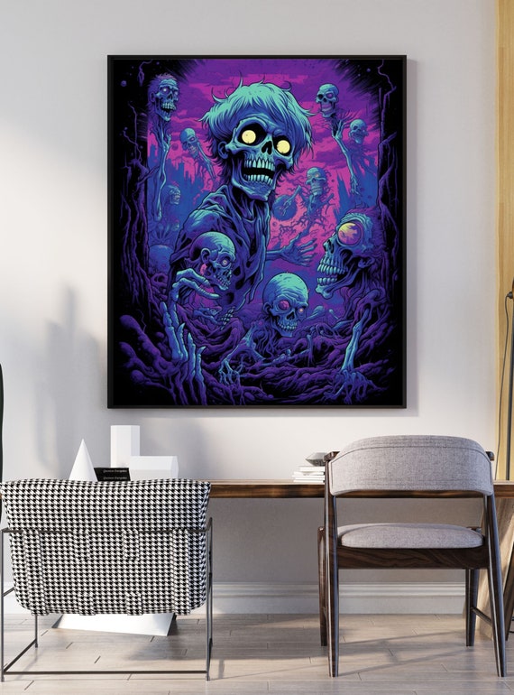 アート・デザイン・音楽 Apocalypse Beauty Horror ContemporaryArt 20 Minimalist Surreal Digital Art Print, Gothic Horror