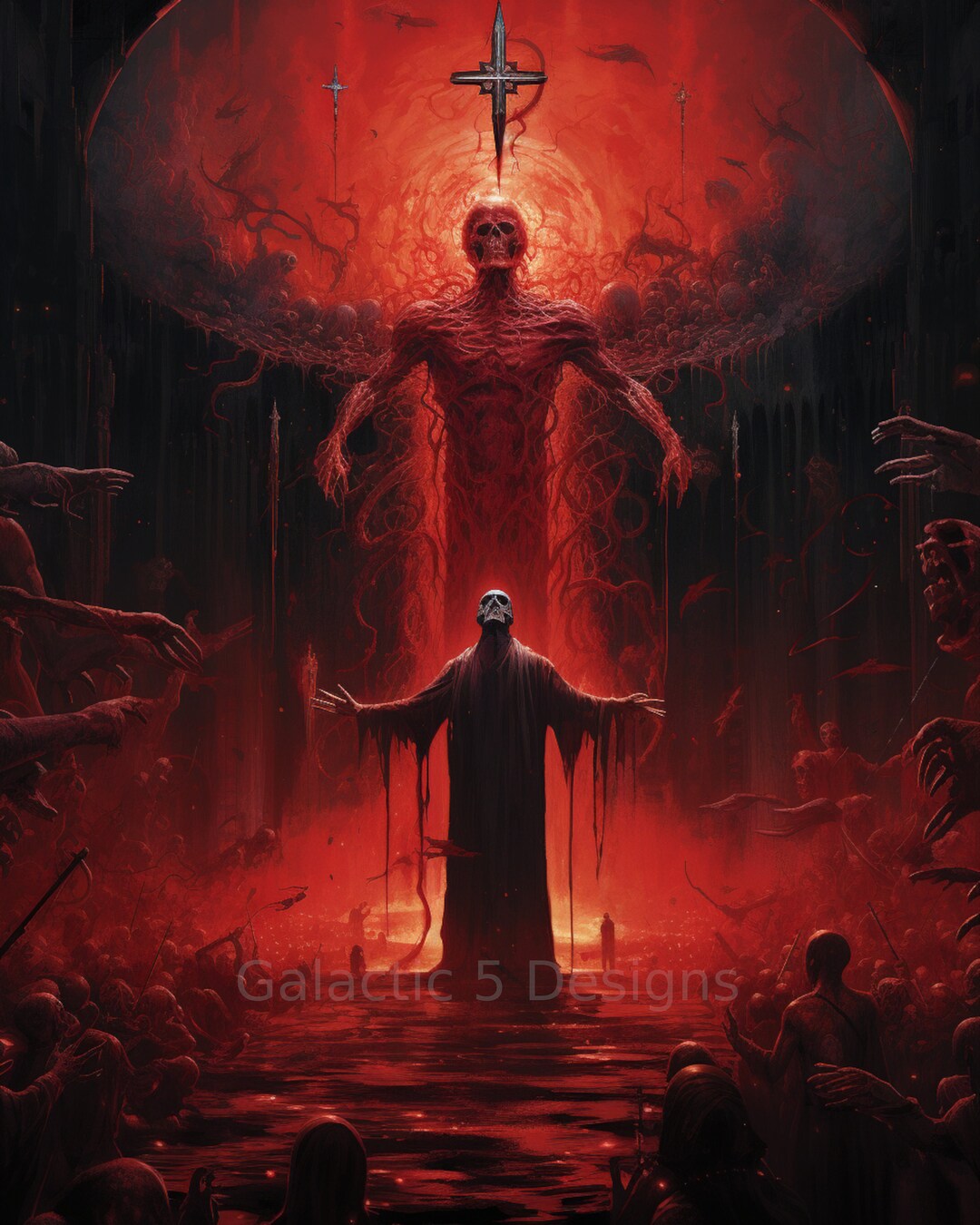 Slaughter of the Soul Digital Download Art Print AI Generated Wall Art