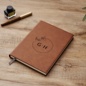 Diario de cuero personalizado, Regalo de graduación de cuaderno personalizado, Diario personalizado para mujeres, Regalo para hombre