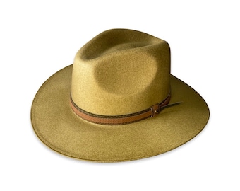 Cappello Fedora in cotone fatto a mano - Cappello Boho in fibra naturale / Cappello da sole leggero e traspirante / Cappello artigianale unisex / Regalo di Natale ecologico