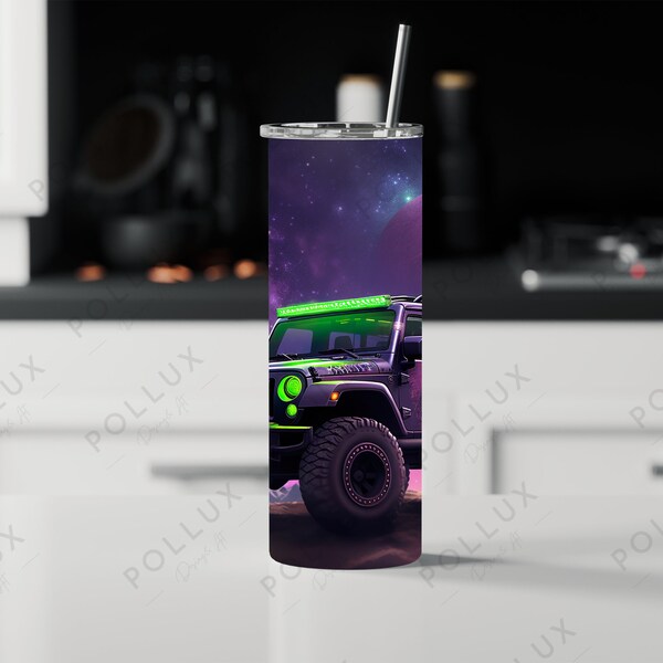 Off Road 20 oz Skinny Tumbler Sublimation Design, Digital Sublimation Tumbler Template, Straight and Tapered Tumbler Templates Wrap