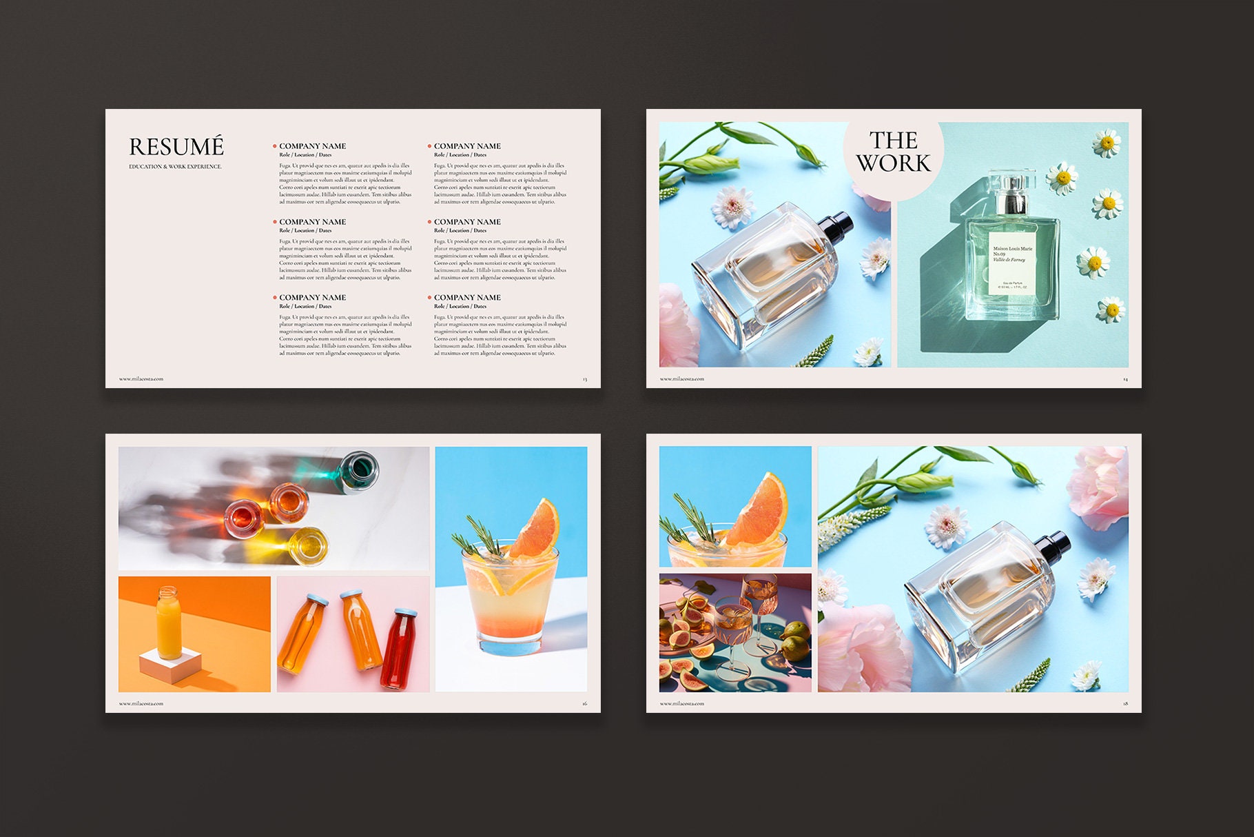 Arches Creative Portfolio Template: Canva & Indesign Presentation - Etsy