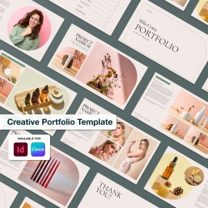 Arches | Modelo de Portfólio Premium e Apresentação de Portfólio Criativo para Profissionais Criativos. Modelos para Canva e InDesign.