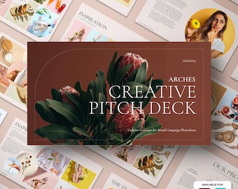 Arches Creative Project Pitch Deck Template: Canva & InDesign