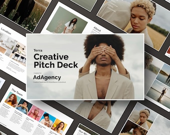 Creative Project Pitch Deck Template: Terra Design (Canva & InDesign)