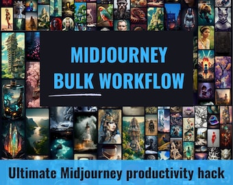 Midjourney Bulk Workflow (detailed guide on how to automate the creation and downloading of images in Midjourney)