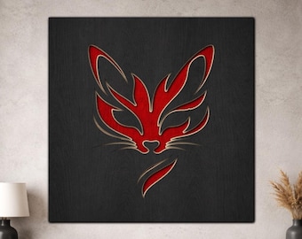 3D Layers Cat Wall Art SVG PDF DXF – 3 Layer Cat Designs for Laser Cutting | Wooden Cat Decor | Layered Wood Design