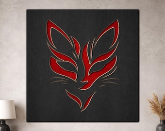 Multilayer Cat Wall Art SVG PDF DXF – 3 Layer Cat Designs for Laser Cutting | Wooden Cat Decor | Layered Wood Design