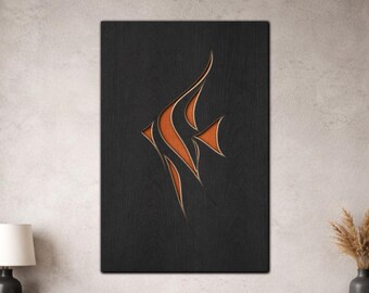 Multilayer Fish SVG PDF DXF – 3 Layer Fishes Design for Laser Cutting | Wooden Fish Wall Art | Layered Wood Design