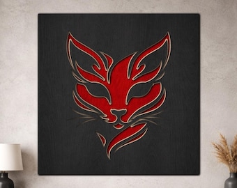 Multilayer Cat Wall Art SVG PDF DXF – 3 Layer Cat Designs for Laser Cutting | Wooden Cat Decor | Layered Wood Design