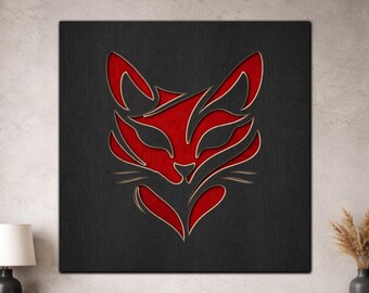 Multilayer Cat Wall Art SVG PDF DXF – 3 Layer Cat Designs for Laser Cutting | Wooden Cat Decor | Layered Wood Design