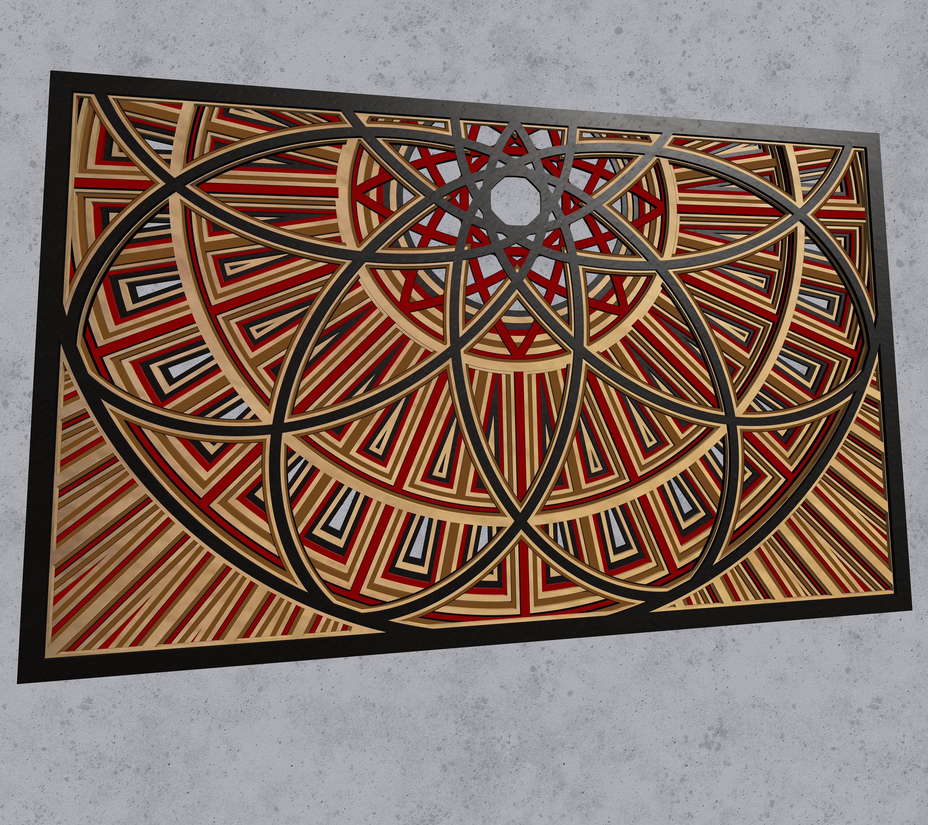 Multi Layer Wall Art Laser Cut Files, 12 Layer Mandala Design, SVG, DXF ...