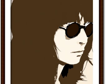 Oeuvre de téléchargement numérique HIPPIE - années 1960, rock and roll, punk, portrait, boho