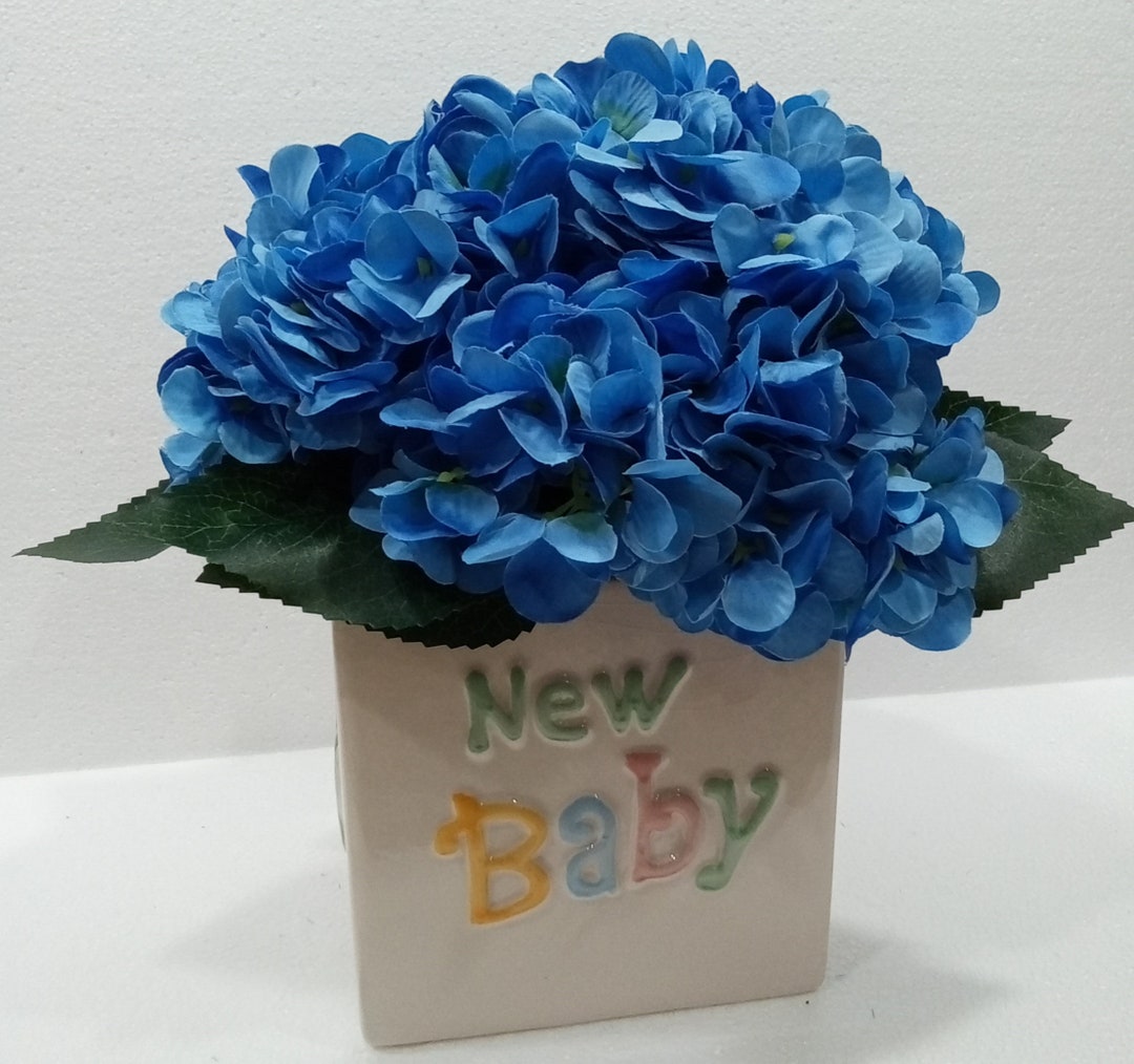 Baby Shower Hydrangea Centerpiece Etsy