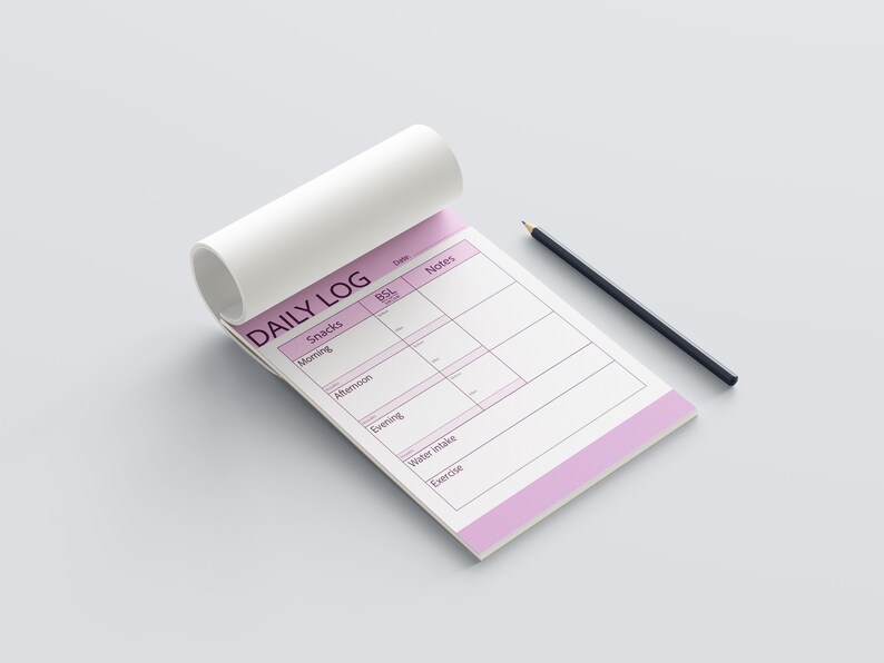 Diabetes Journal Printable US Letter/a4 Size Blood Sugar Tracker ...