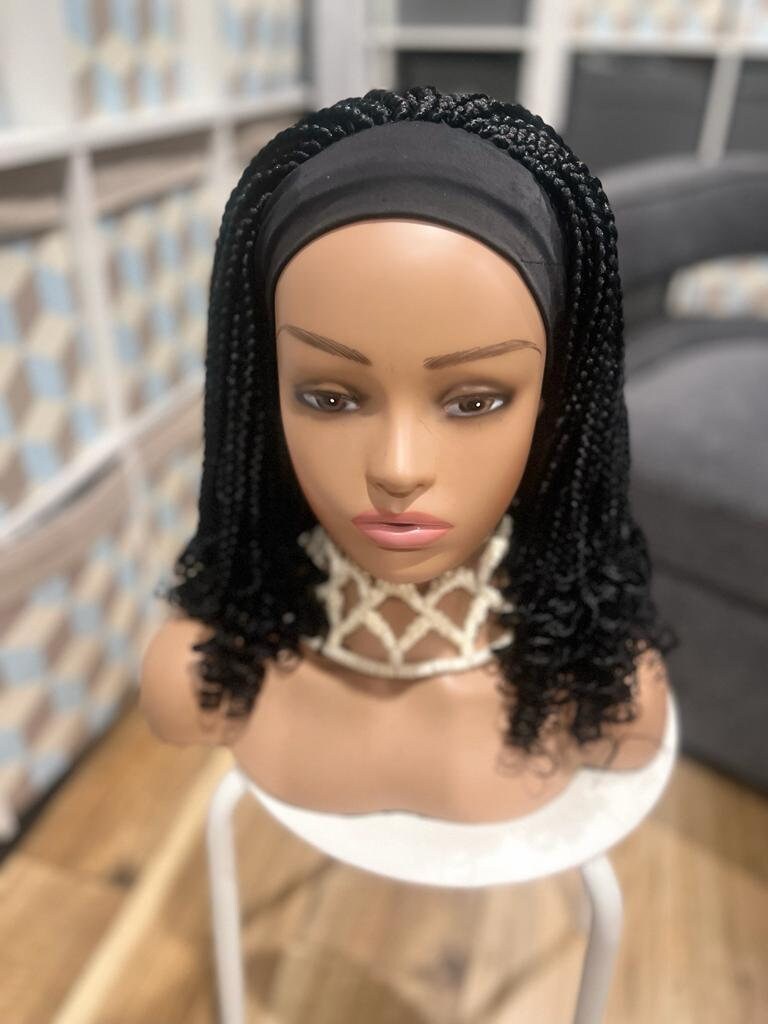 Headband Braided Wig Etsy