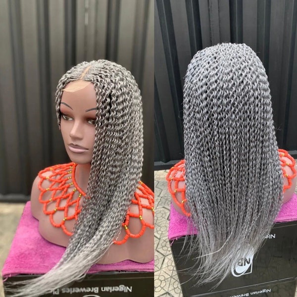 Grey Wig - Etsy