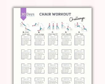 30 Day Challenge Wall Pilates Workout, Wall Exercise for Women