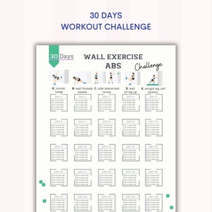 30 Day Chair Workout Challenge Printable | Chair Yoga Guide | 10 mins  Workout Planner Digital | Digital Office Workout | Sitting Workout